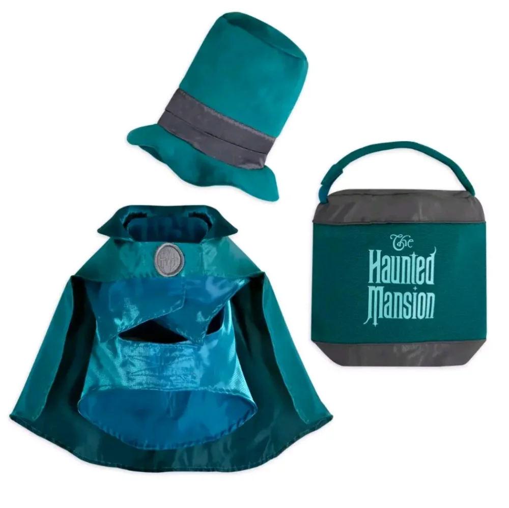 Disney Tails HAUNTED MANSION Dog Costume Jacket Toy Set Iridescent Whimsigoth